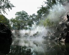北京假山造霧系統(tǒng)，售樓處假山噴霧系統(tǒng)